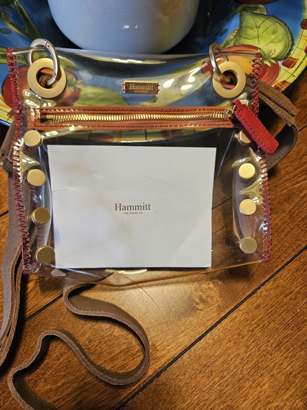 Hammitt Tony Small Clear Crossbody Gold Accents - Picture 2 of 10